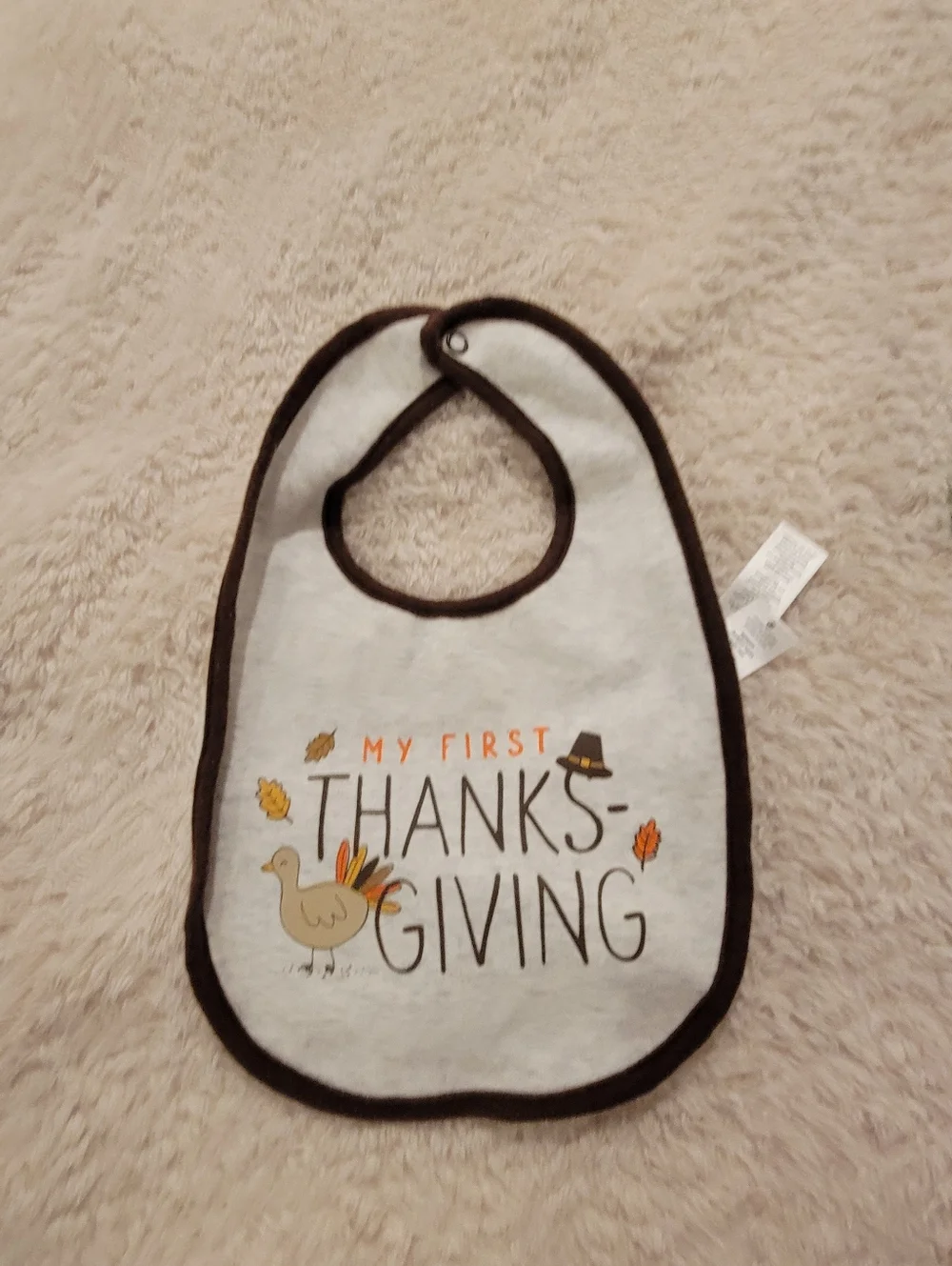 Carter's Thanksgiving Theme Bib 6m